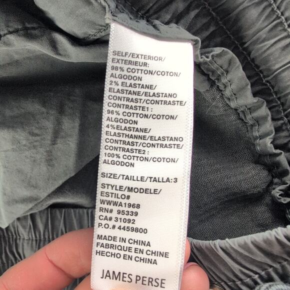 James Perse Wale WideLeg Soft Corduroy Concrete Pigment Pants Women's Large Grey - Picture 4 of 11